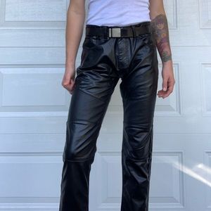 Hot pleather pants, ANDROGYNOUS